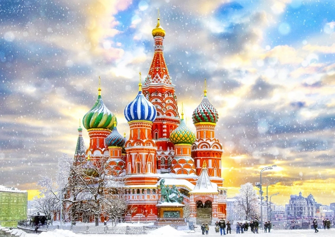 Puzzel Kathedraal van de Heilige Basilius Moskou 1000 stukjes ENJOY