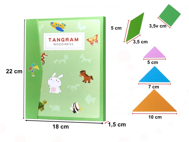 Magnetische puzzel 3D blokken tangram