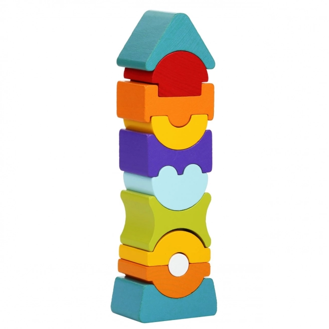 CUBIKA 12862 Balancerende toren IX - houten puzzel 11 stukken