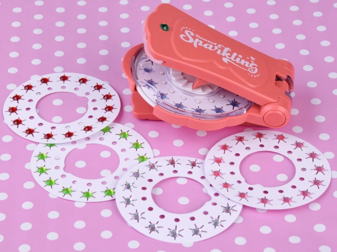 Apparaat voor haarstyling met kristallen en diamanten ZA4784