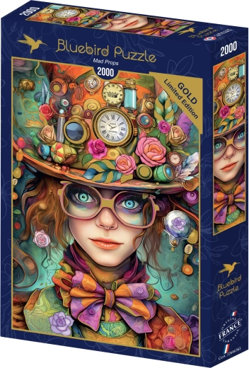 Puzzel Bluebird Gold Edition Gekke Hoed 2000 stukjes