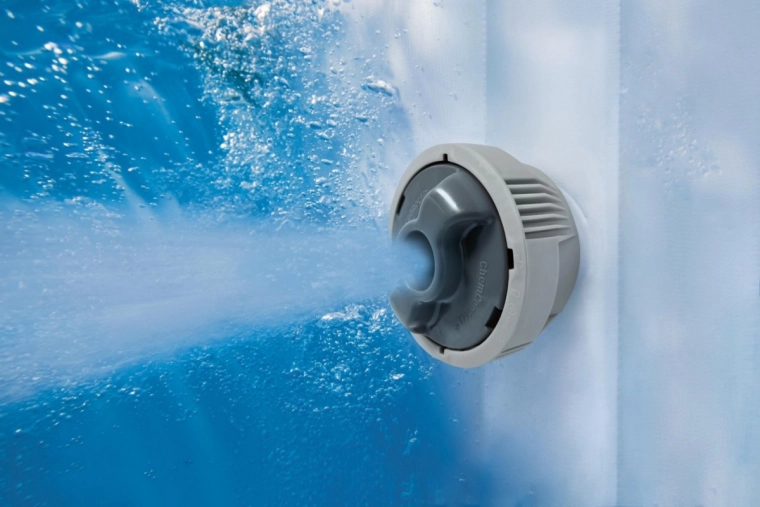 140 AirJet-nozzles voor een volledige bubbelmassage