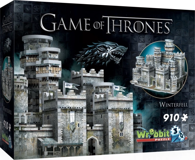 WREBBIT 3D puzzel Game of Thrones: Winterfell 910 stukken