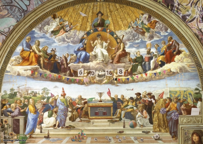 Puzzel Schmidt Art&Fun Discutie over het Altaar Sacrament 1000 stukjes
