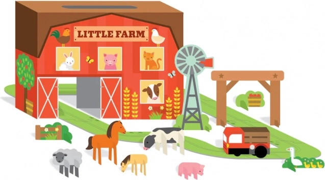 speelset kleine boerderij Petit Collage