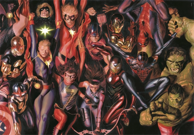 Puzzel 1000 stukken Marvel - compact
