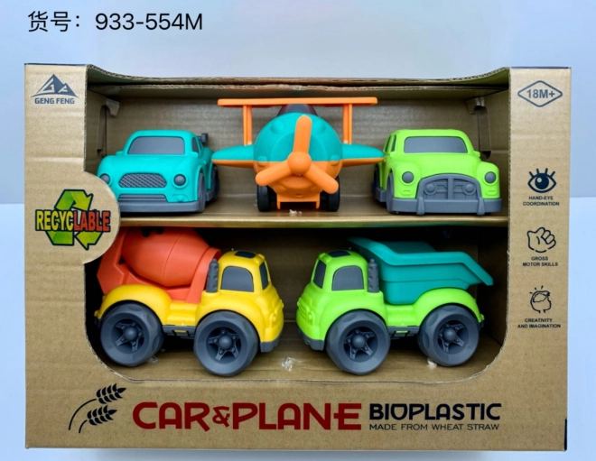 Set van Ecologische Kinder Voertuigen van Bioplastic 18m+