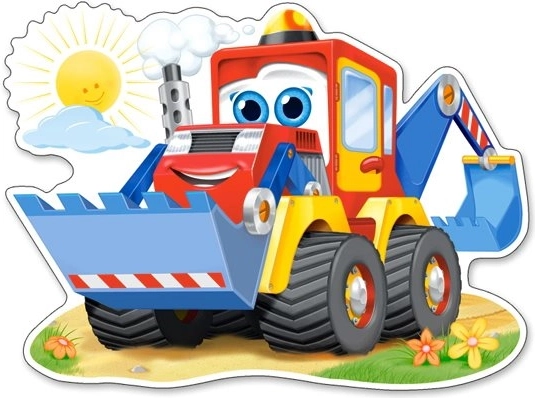 Puzzel 12 stukjes Maxi Funny Digger