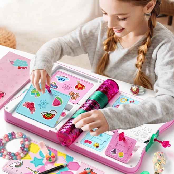 Geheim dagboek met slot roze