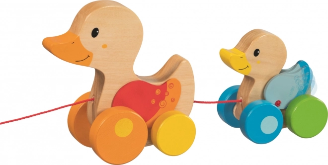 Houten trekeendjes GOKI