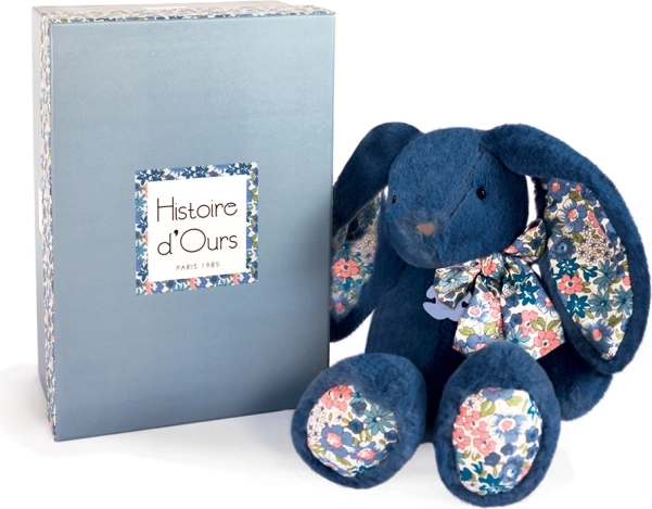 Pluchen vriendje konijntje blauw 25 cm