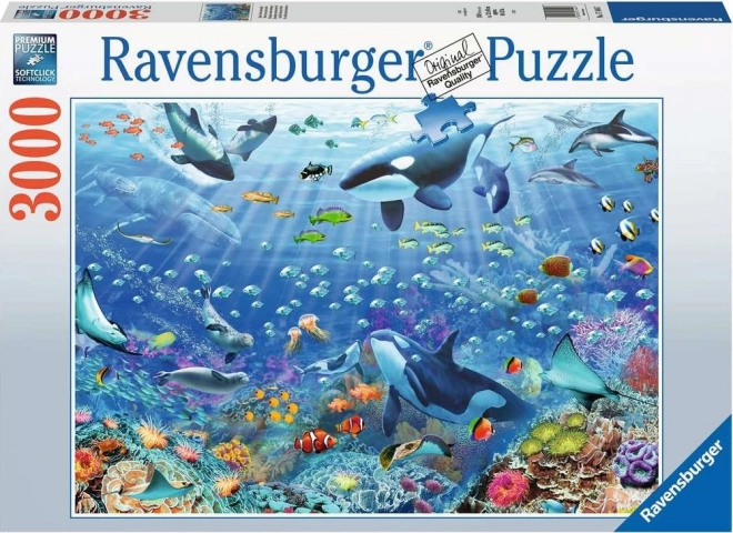 Ravensburger puzzel kleurrijke onderwaterwereld 3000 stukjes