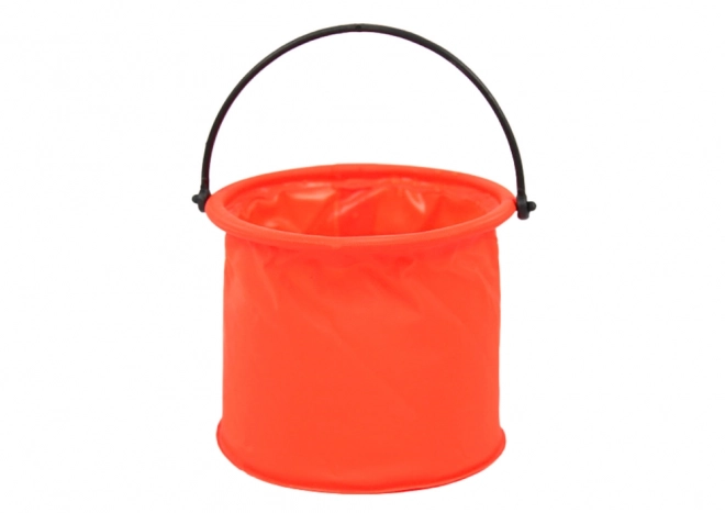 Opvouwbare multifunctionele emmer PVC oranje