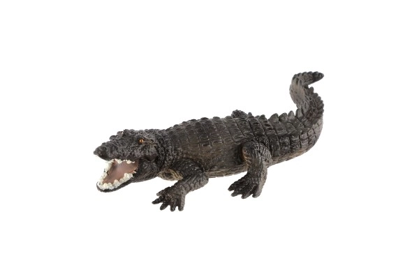 West-Afrikaanse krokodil speelgoed plastic 17cm in zakje
