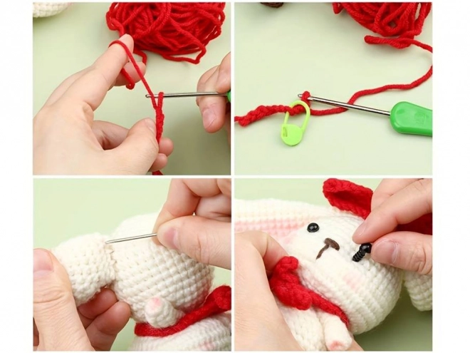 Creatieve set voor het maken van een speelgoed DIY konijn