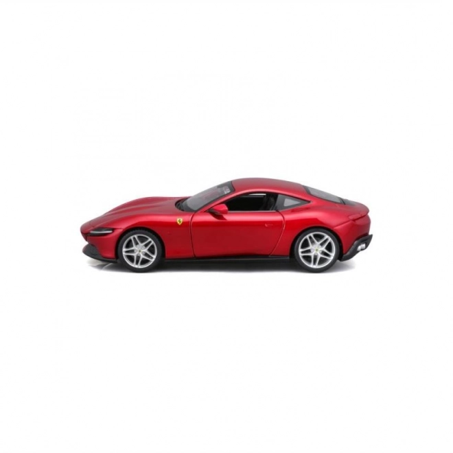Metalen autootje Ferrari Roma in rode kleur