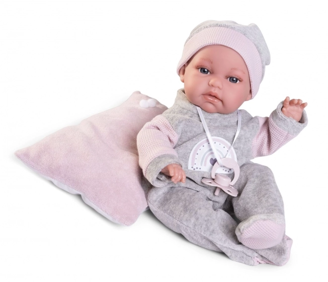 Antonio Juan 70363 TONETA - realistische baby pop met speciale bewegingsfunctie en zacht stoffen lijfje - 34 cm