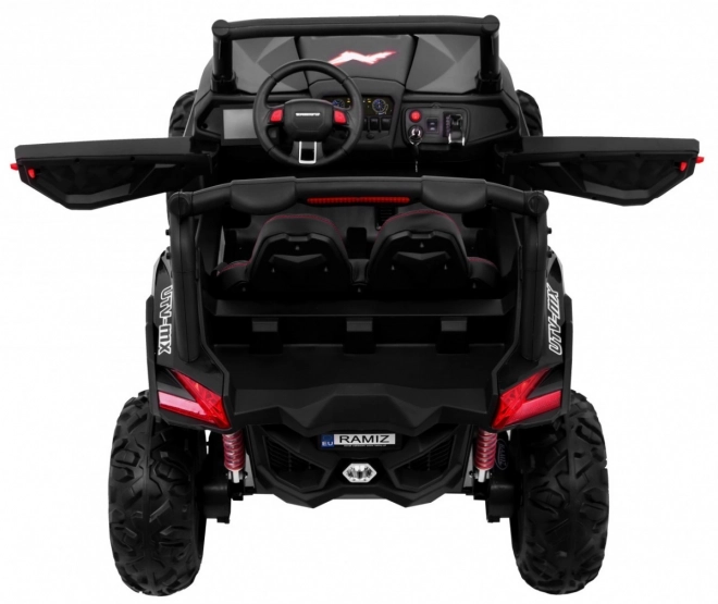 Kinderautootje UTV-MX zwart 4x4 met MP4, afstandsbediening en LED-verlichting