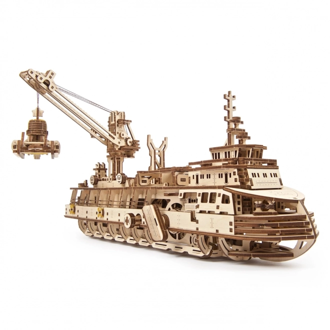 Ugears 3D puzzel - Onderzoeksschip 575 stuks