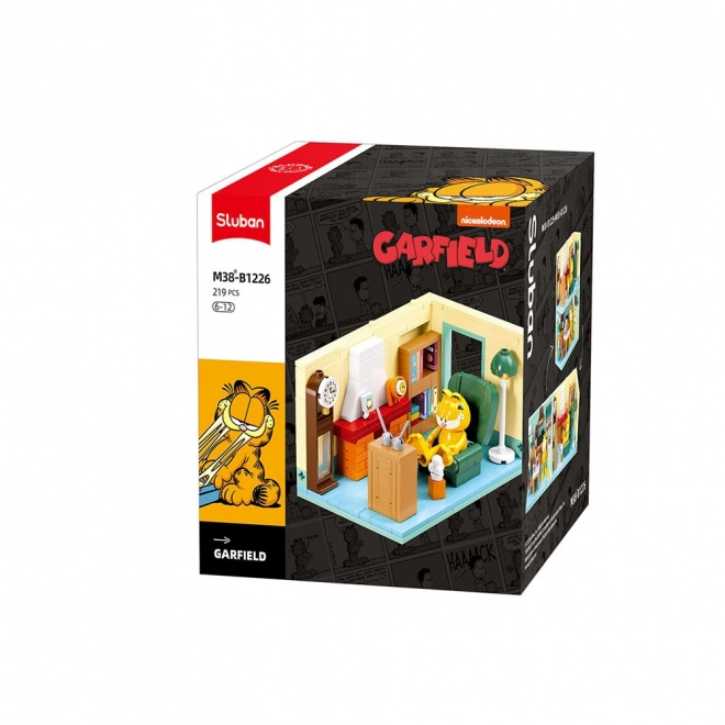 Sluban bouwset Garfield in de woonkamer