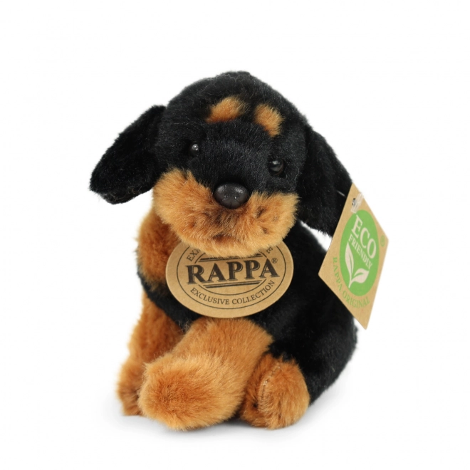 Pluchen hond met ecologische vulling 11 cm