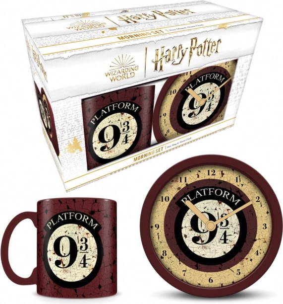 Cadeauset met klok en wekker Harry Potter