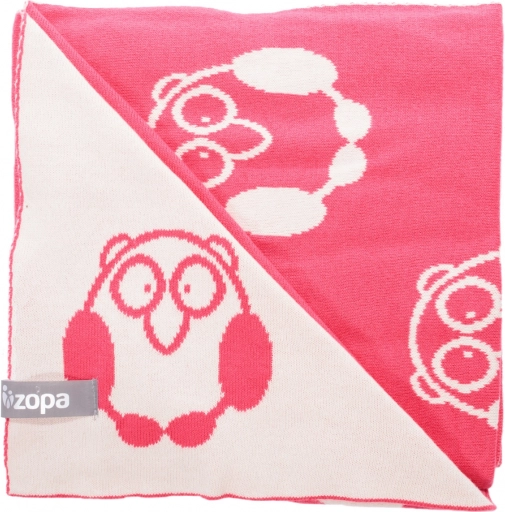 Kinderdeken Little Owl Redwine van katoen Zopa