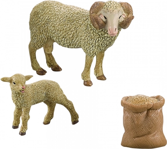 Set met ram, lam en zak