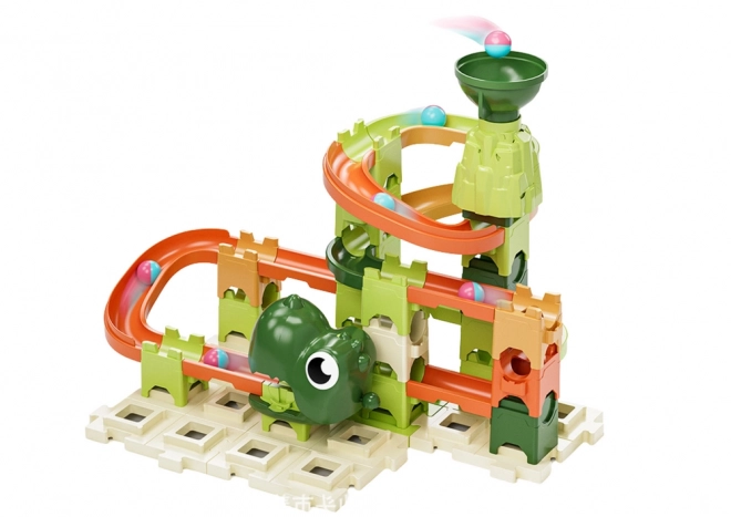 Bouwstenen Dinosaur Marblebaan 9 niveaus 60 stuks