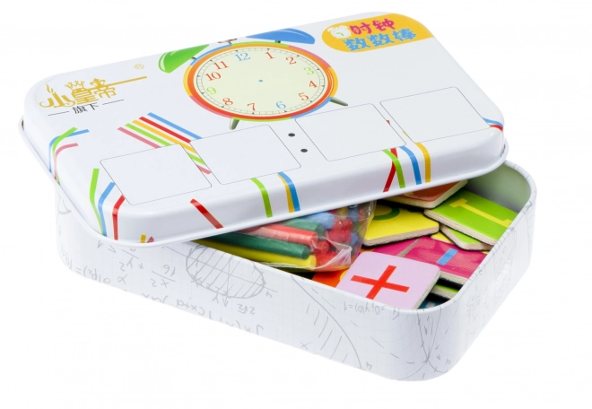 Montessori set voor het leren van klokkijken
