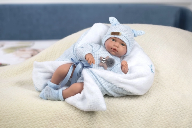 Guca 10221 HUGO - realistische baby-pop met geluiden en zacht stoffen lichaam - 38 cm