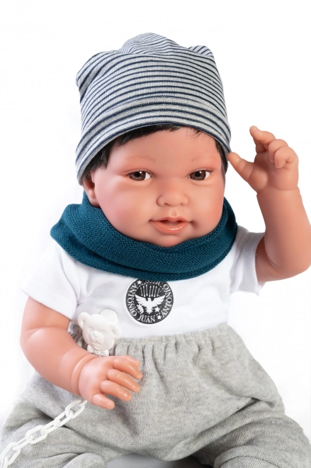 Realistische babypop met zacht lichaam Antonio Juan Pipo Hair 42 cm