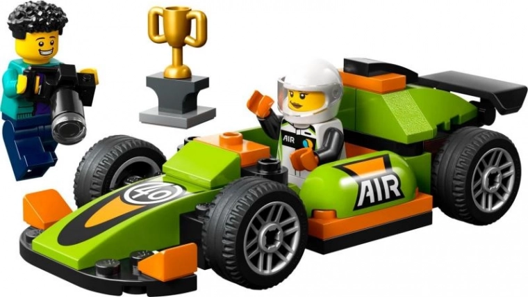 Raceauto klaar voor de overwinning