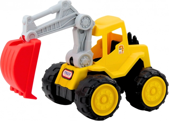 Kindergele graafmachine voor zand