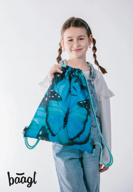 BAAGL SET 3 Ergo Butterfly: schooltas, etui, tasje