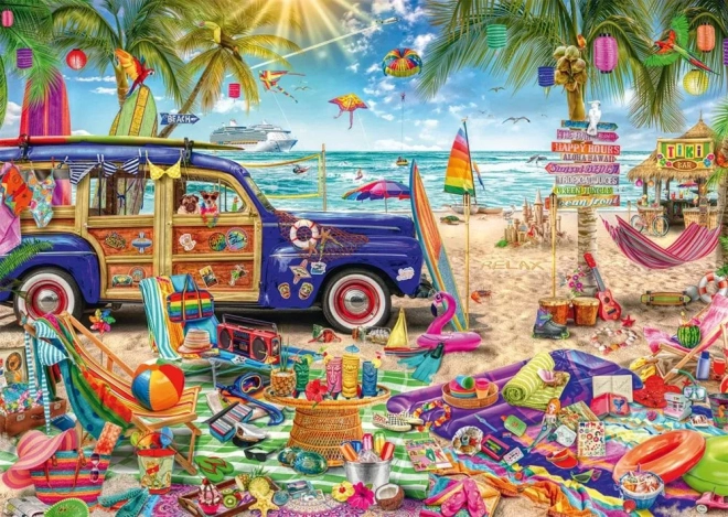 Puzzel Zonnige dag aan de kust 1000 stukjes