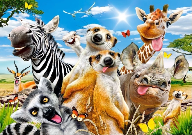 Puzzel 500 stukjes African Selfie