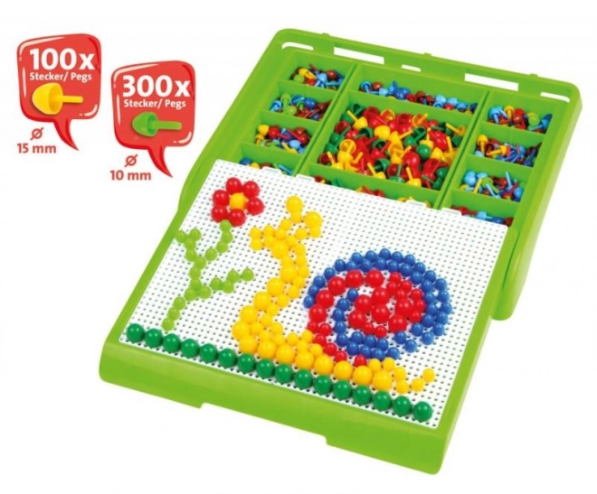 Mozaïek koffertje, 400 stuks, kleurrijk