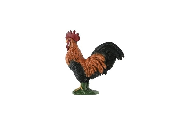 Plastic figuurtje haan 5cm