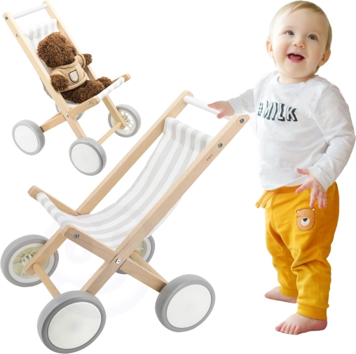 Viga houten poppenwagen