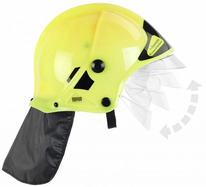 Brandweerhelm, geel