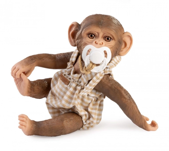 Guca 991 HERBOREN AAPJE - realistisch aapje baby met volledig vinyllichaam - 32 cm