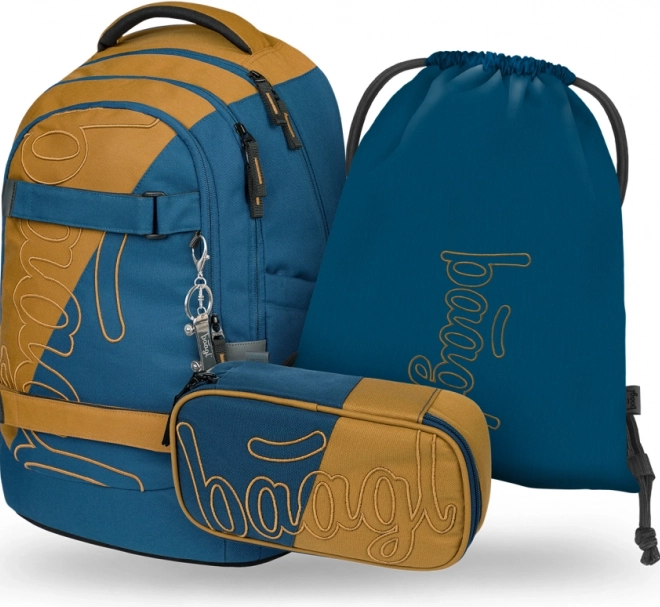 Set Baagl Skate Max Duo: Rugzak, Etui en Zak
