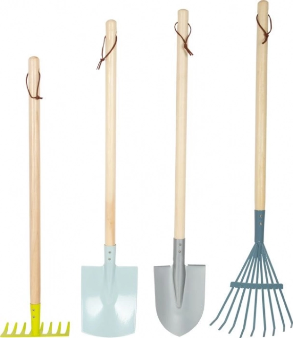 Small Foot Set tuingereedschap - pastelkleuren