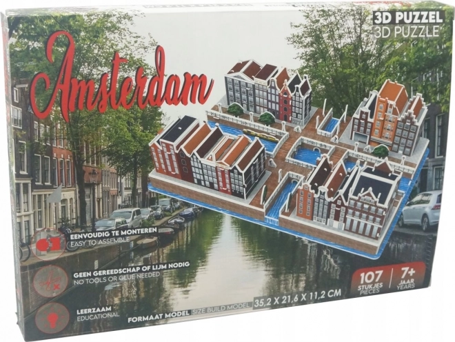 3D-puzzel Amsterdamse Grachtengordel 107 stukjes
