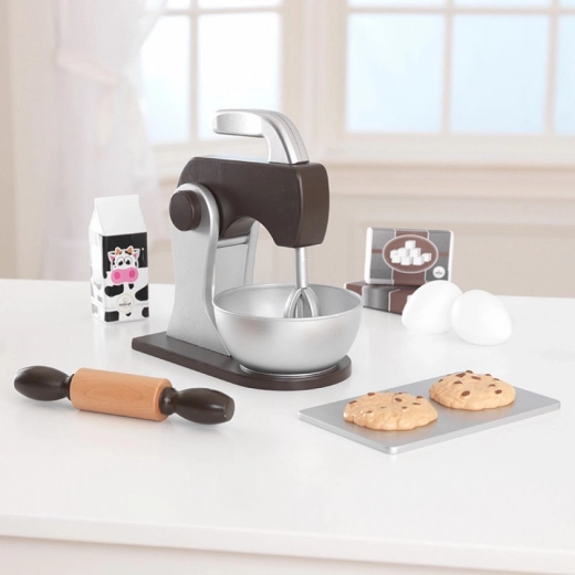 Kookset met mixer KIDKRAFT – bruin