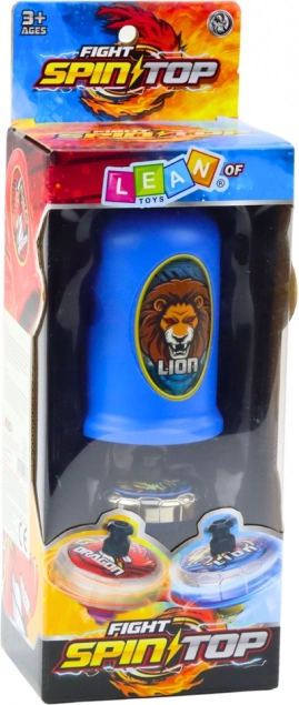 Set met lanceerder en vliegende schotel Blauwe Leeuw