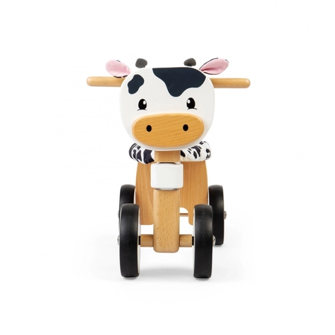 Loopfiets houten koe voor kinderen