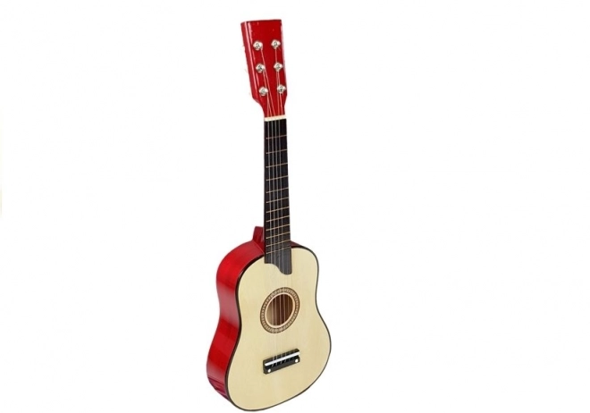 Houten gitaar met een kegelvormige room