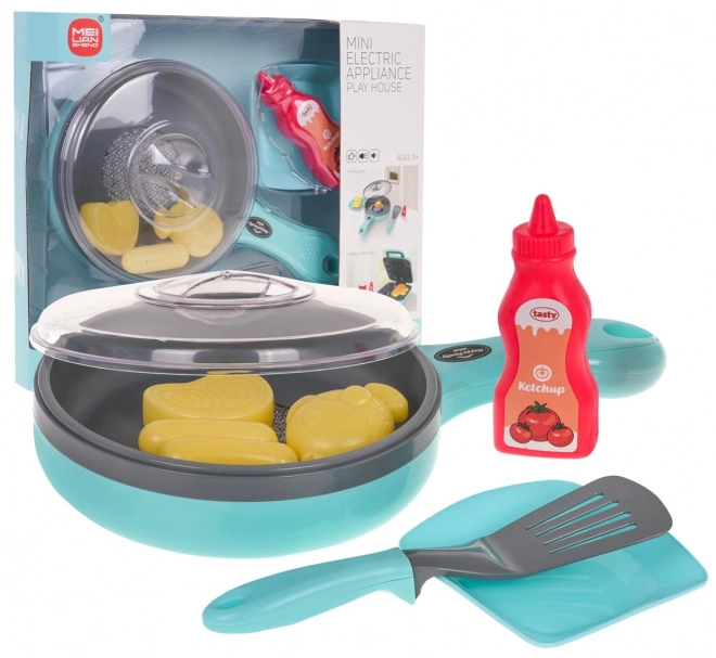 Koekenpan met licht- en geluidseffect + accessoires